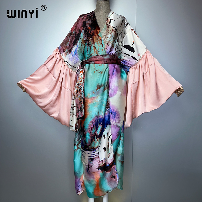 Kaftan Women Boho - WINYI Summer Kimono Party Dress Beach