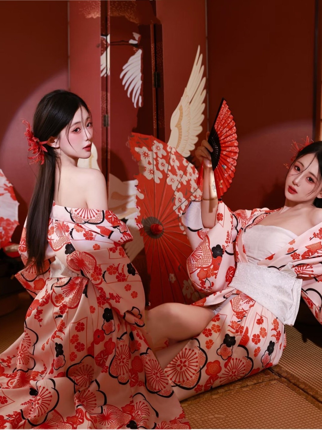 Ethnic Fashion Photography - Traditional Photography Japanese Style Bathrobe Dress