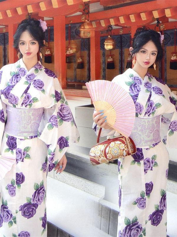 Ethnic Fashion Photography - Traditional Japanese Kimono Style Photography Dress