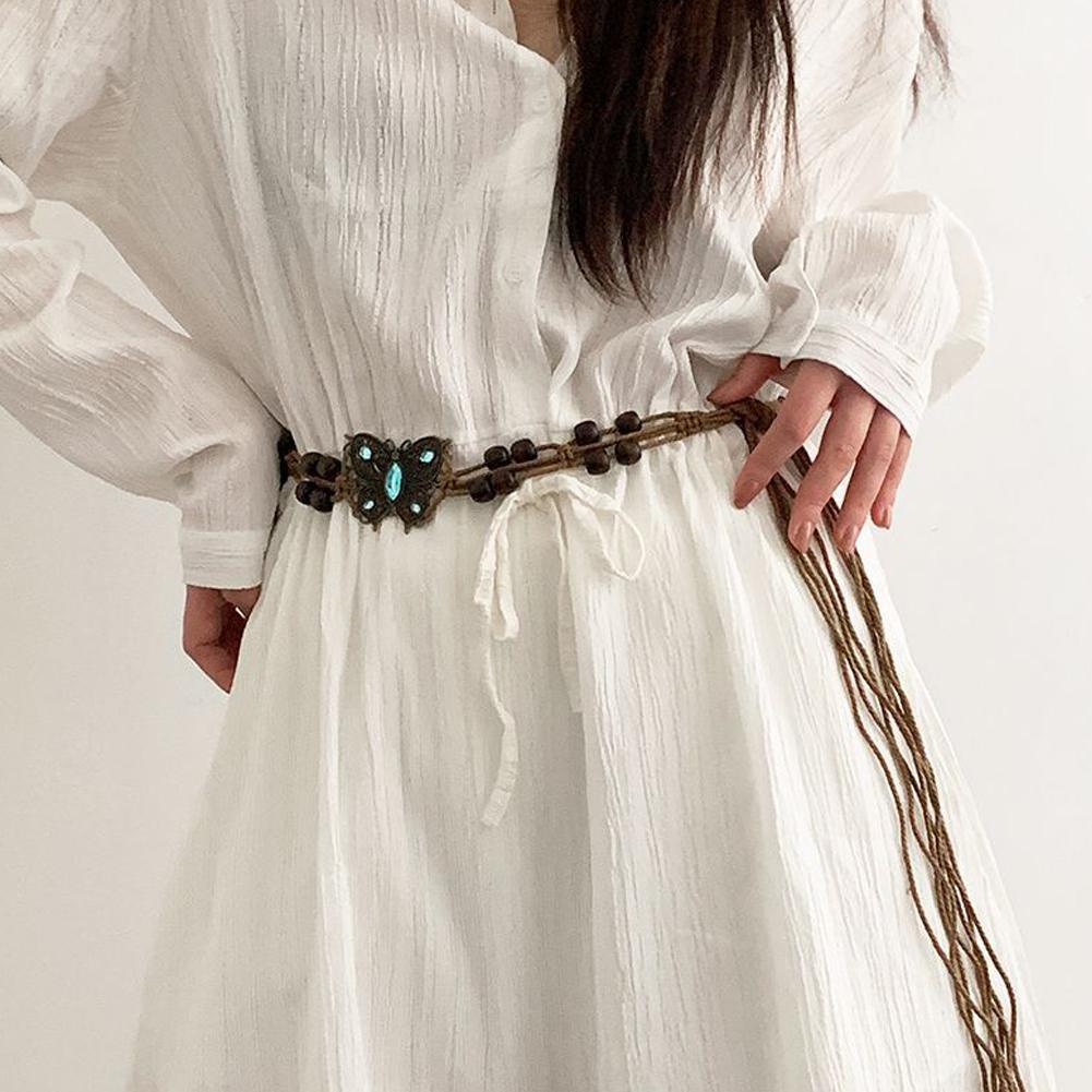 2025 NEW Bohemian Woven Waist  - Ethnic Fashion Show recension och pris