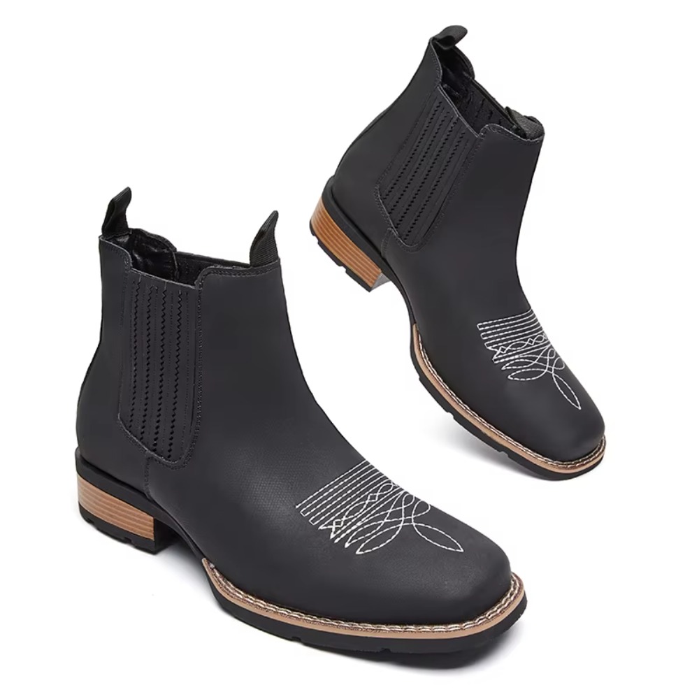 Men's Wide Toe Cowboy Boots Sl - Ethnic Fashion recension och pris