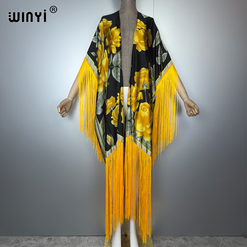 WINYI Africa Kimono Cover-ups  - Kaftan Women Boho recension och pris
