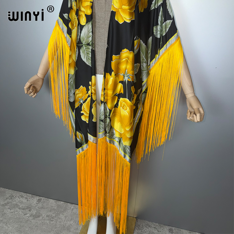 WINYI Africa Kimono Cover-ups  - Kaftan Women Boho recension och pris