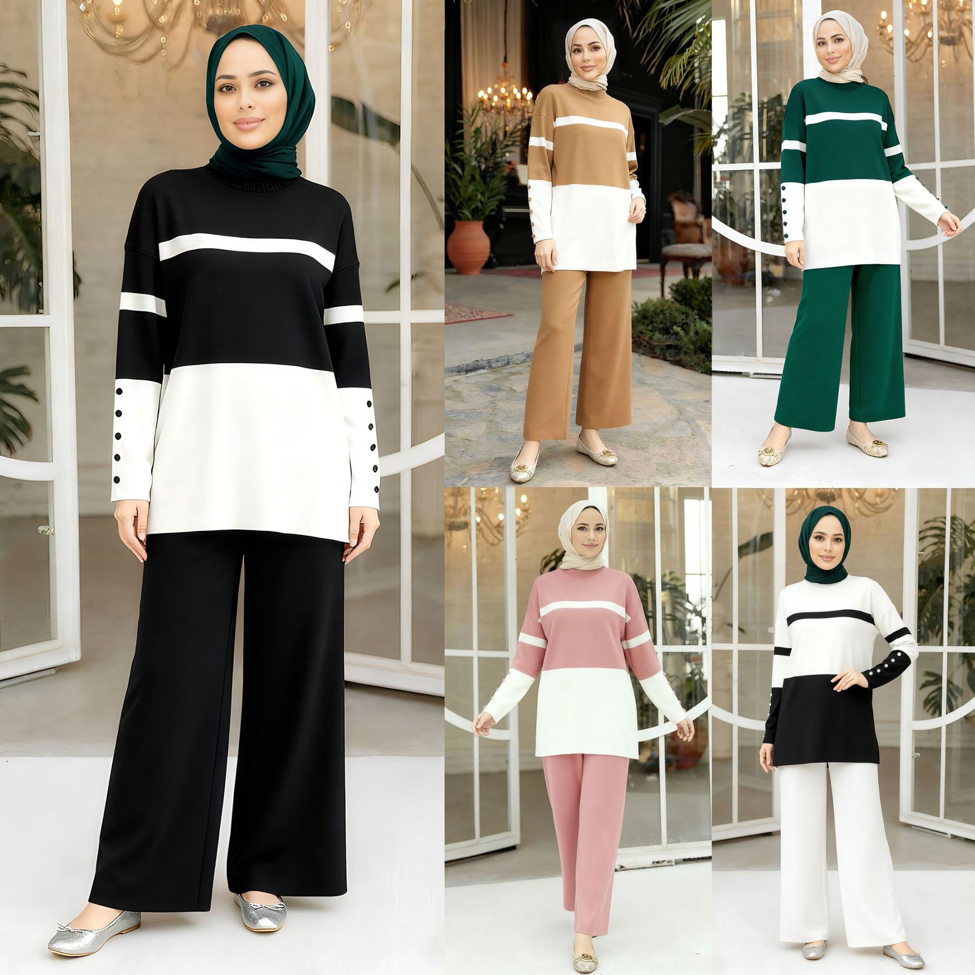 Eid Women Knit Sweater 2 Piece - Jalabiya Women Arabic recension och pris