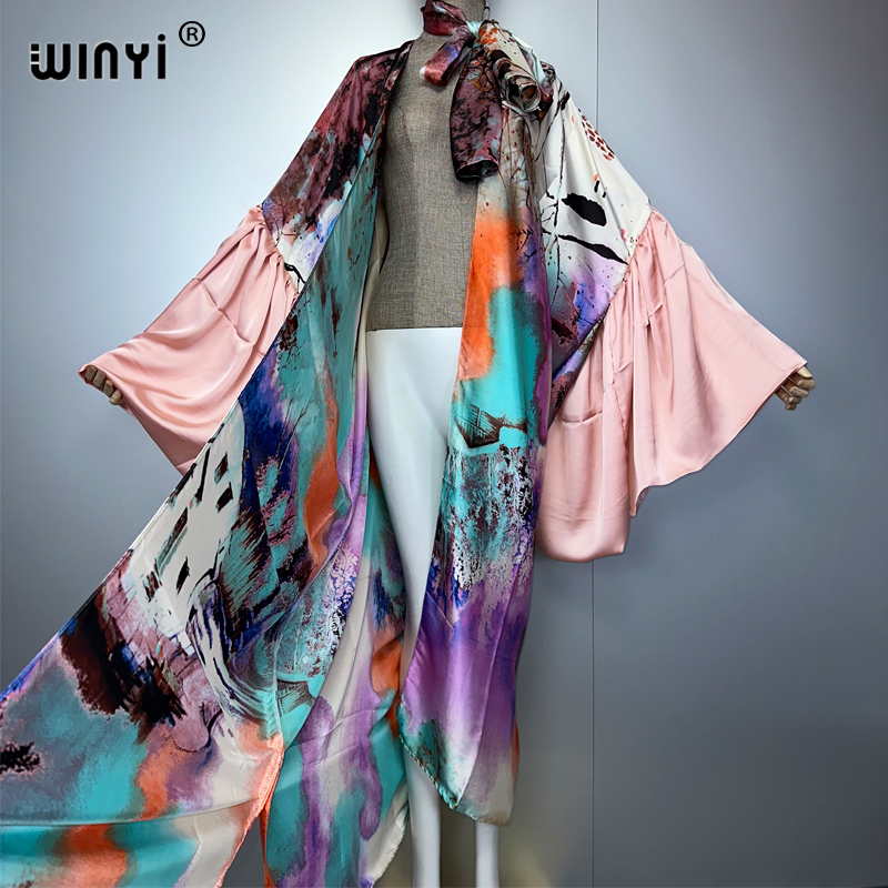 WINYI Summer Kimono Party Dres - Kaftan Women Boho recension och pris