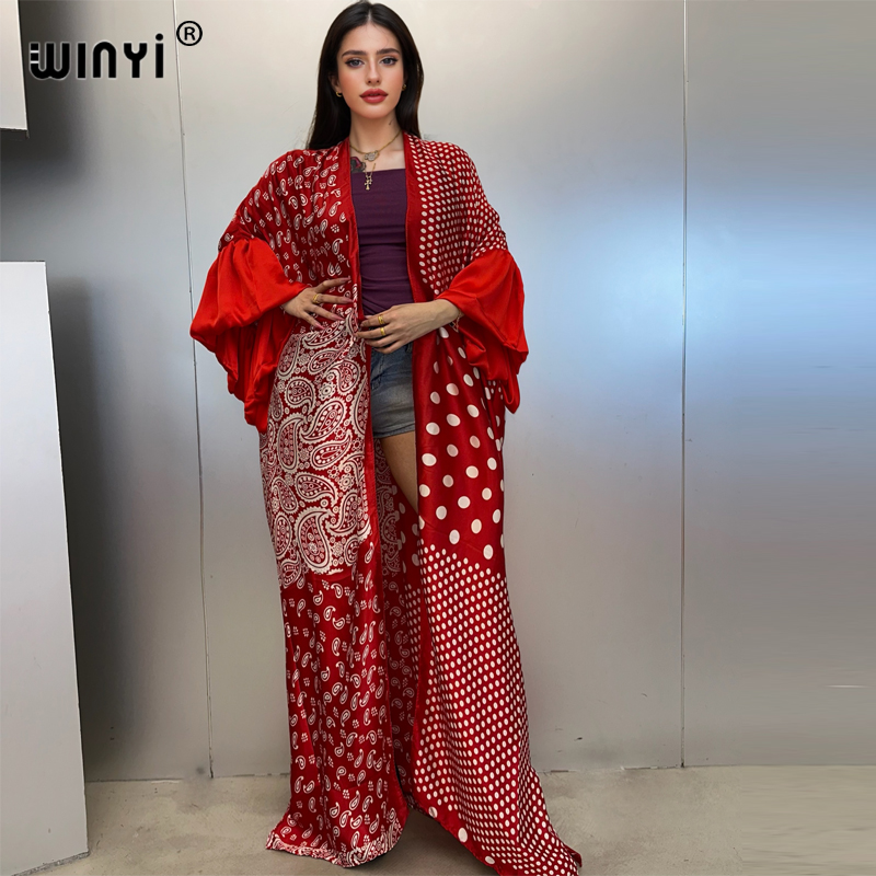 WINYI Summer Kimono Party Dres - Kaftan Women Boho recension och pris