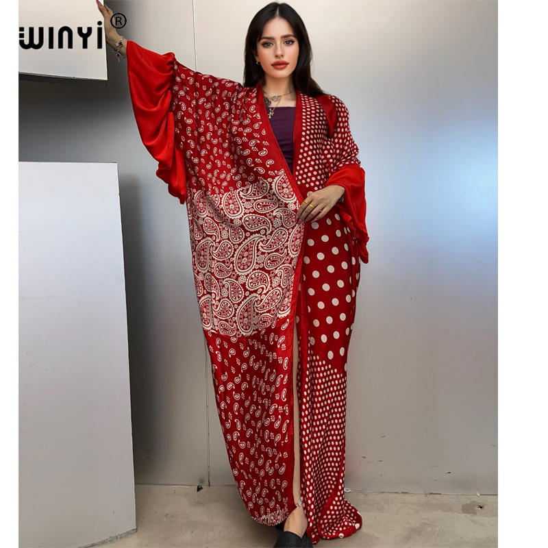 WINYI Summer Kimono Party Dres - Kaftan Women Boho recension och pris