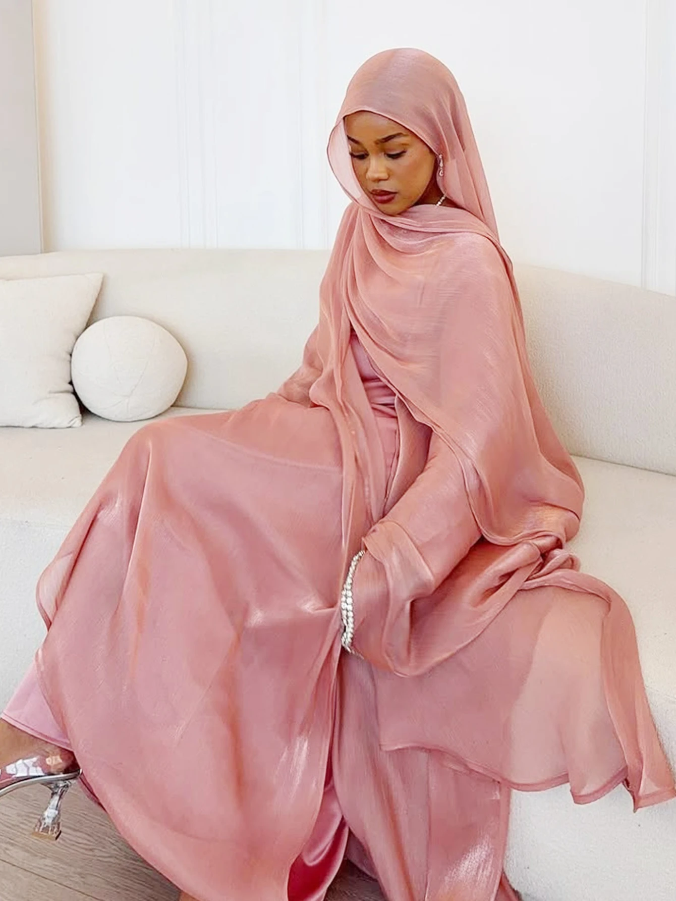 Eid Muslim Abaya Scarf Dress 1 - Jalabiya Women Arabic recension och pris