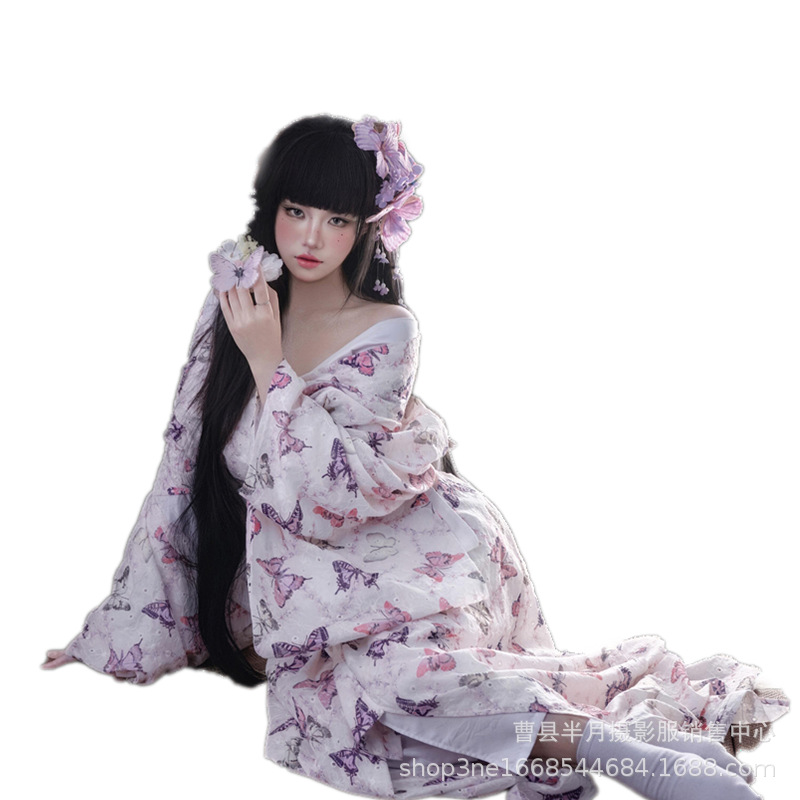 Girl Dress Yukata Women Clothi - Ethnic Fashion Photography recension och pris