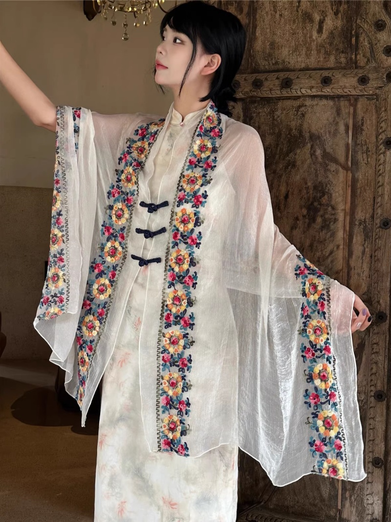2025 Summer New Flower Embroid - Ethnic Fashion Photography recension och pris