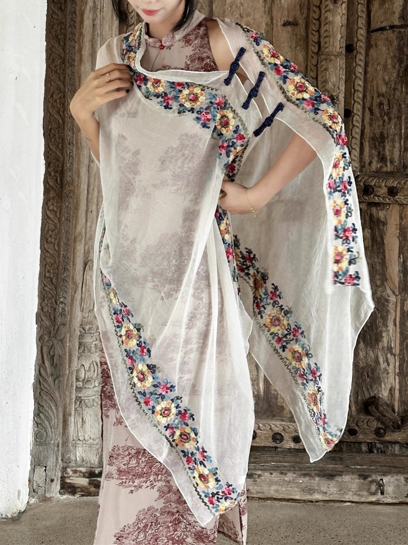 2025 Summer New Flower Embroid - Ethnic Fashion Photography recension och pris