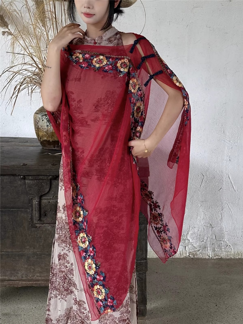 2025 Summer New Flower Embroid - Ethnic Fashion Photography recension och pris
