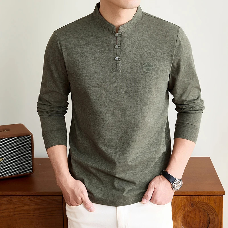 Mens Mandarin Collar Long Slee - Ethnic Fashion recension och pris