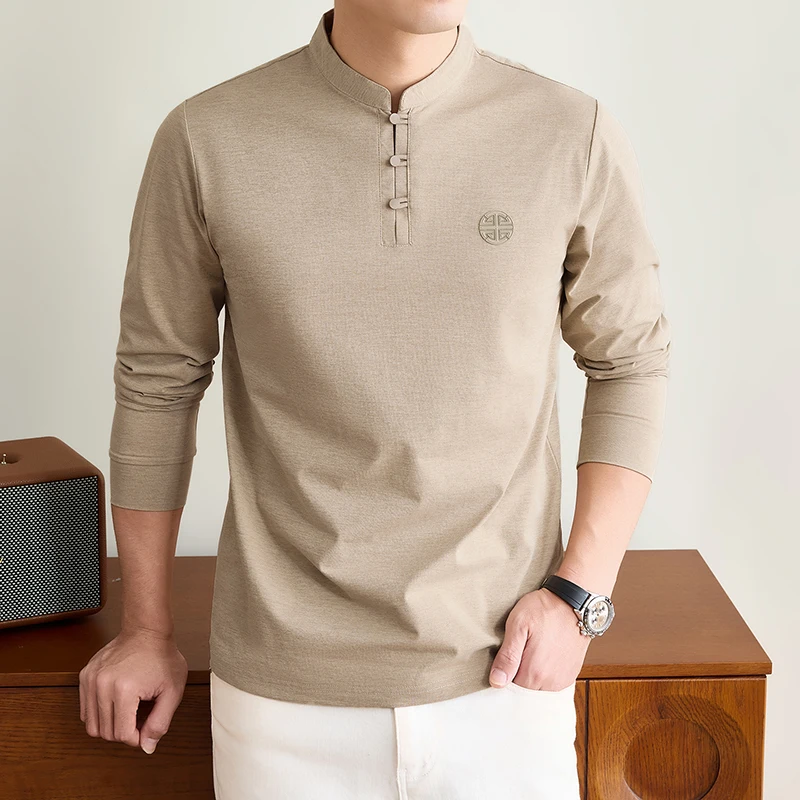 Mens Mandarin Collar Long Slee - Ethnic Fashion recension och pris