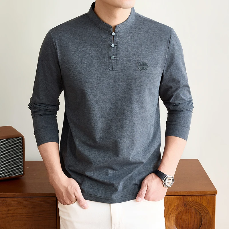 Mens Mandarin Collar Long Slee - Ethnic Fashion recension och pris