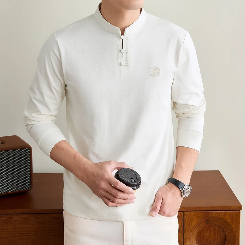 Mens Mandarin Collar Long Slee - Ethnic Fashion recension och pris
