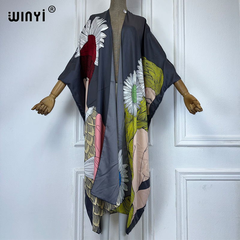 WINYI boho print Kimono sexy C - Kaftan Women Boho recension och pris