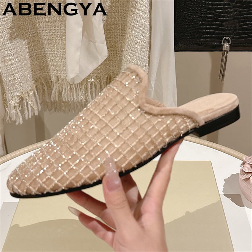Shiny Lace Mesh Round Toe Flat - Ethnic Fashion recension och pris