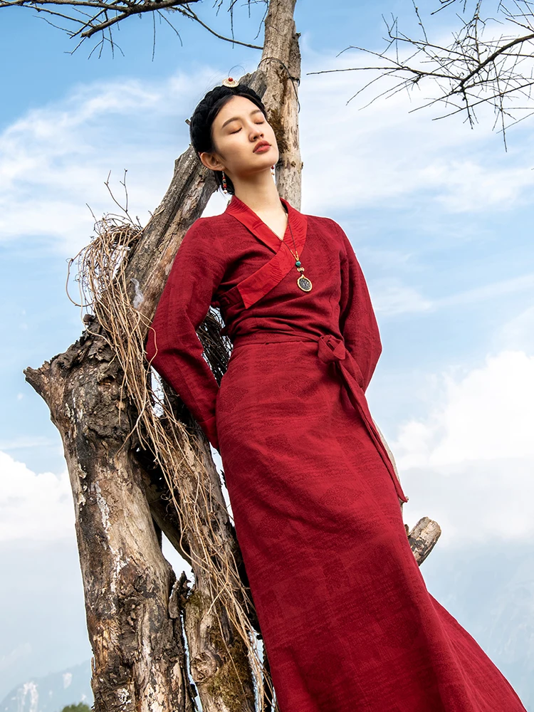 Tibetan Dress Daily Wear Dress - Ethnic Fashion Wear recension och pris