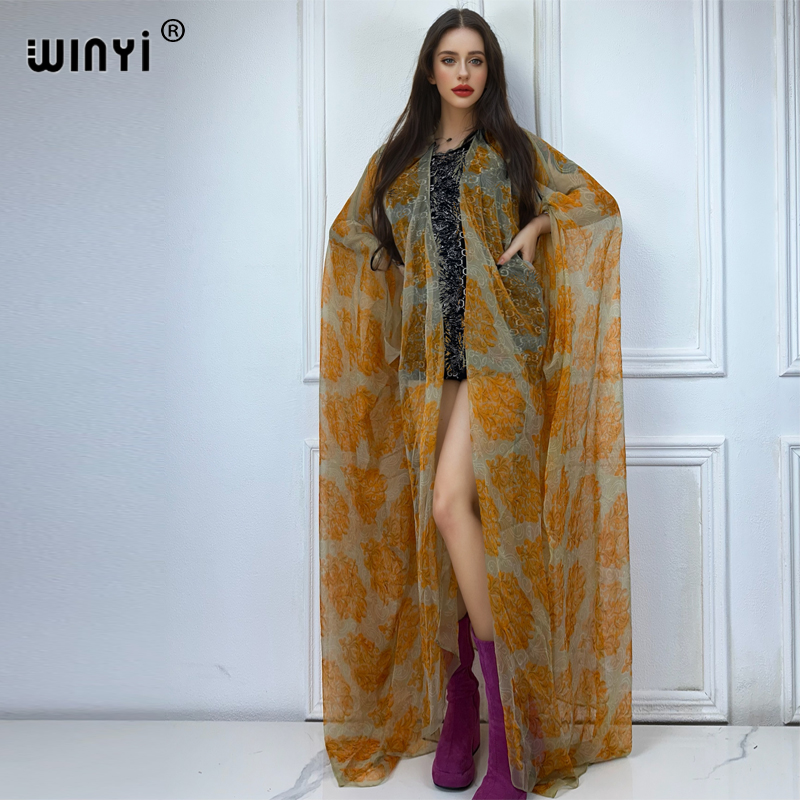 WINYI maxi kimono summer Persp - Kaftan Women Boho recension och pris