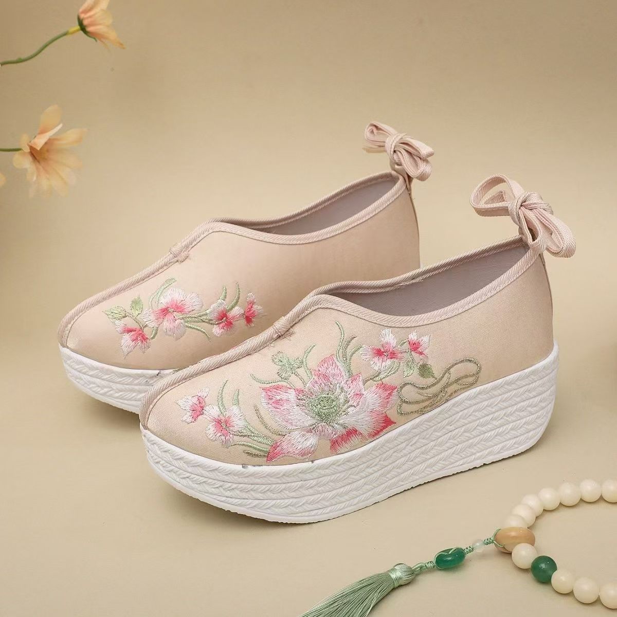 Woman Ethnic Style Wedges Embr - Ethnic Style recension och pris