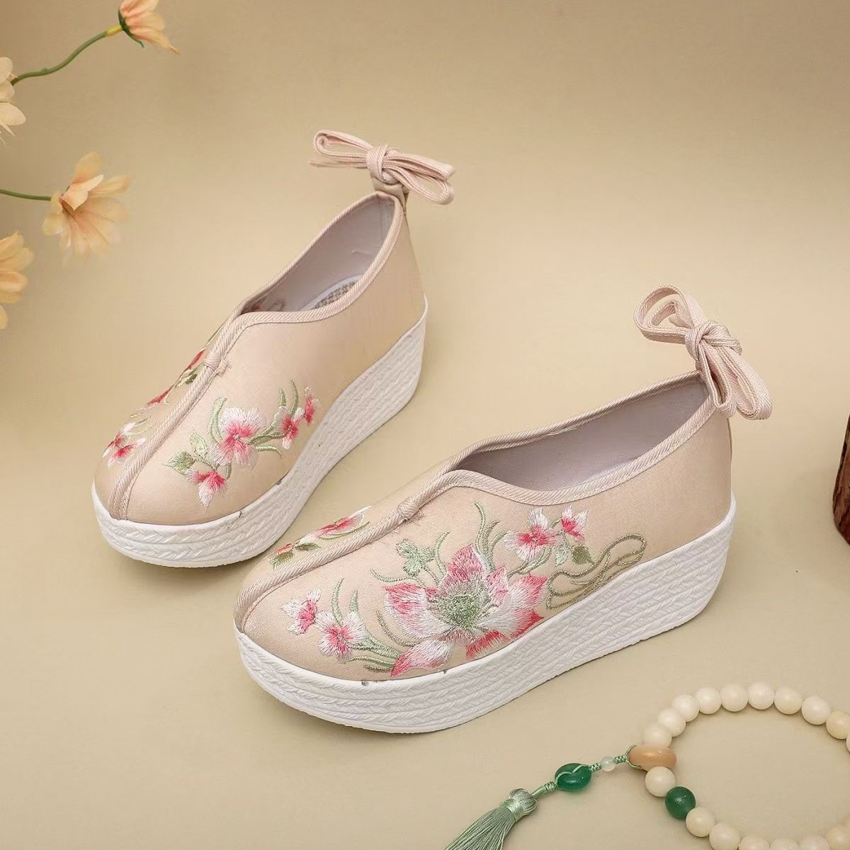 Woman Ethnic Style Wedges Embr - Ethnic Style recension och pris