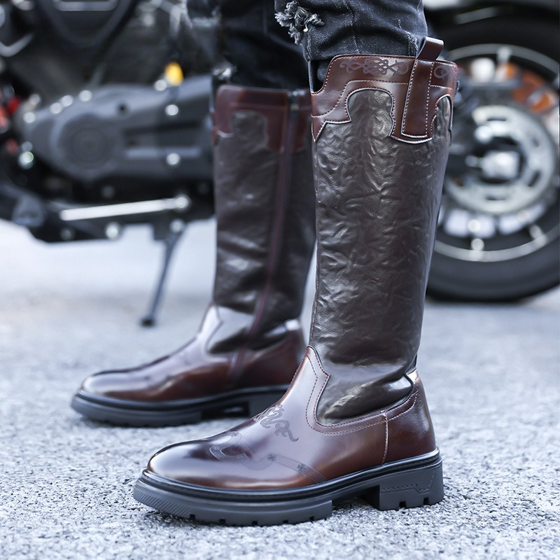Men's Mid-calf Boots High Qual - Ethnic Fashion recension och pris
