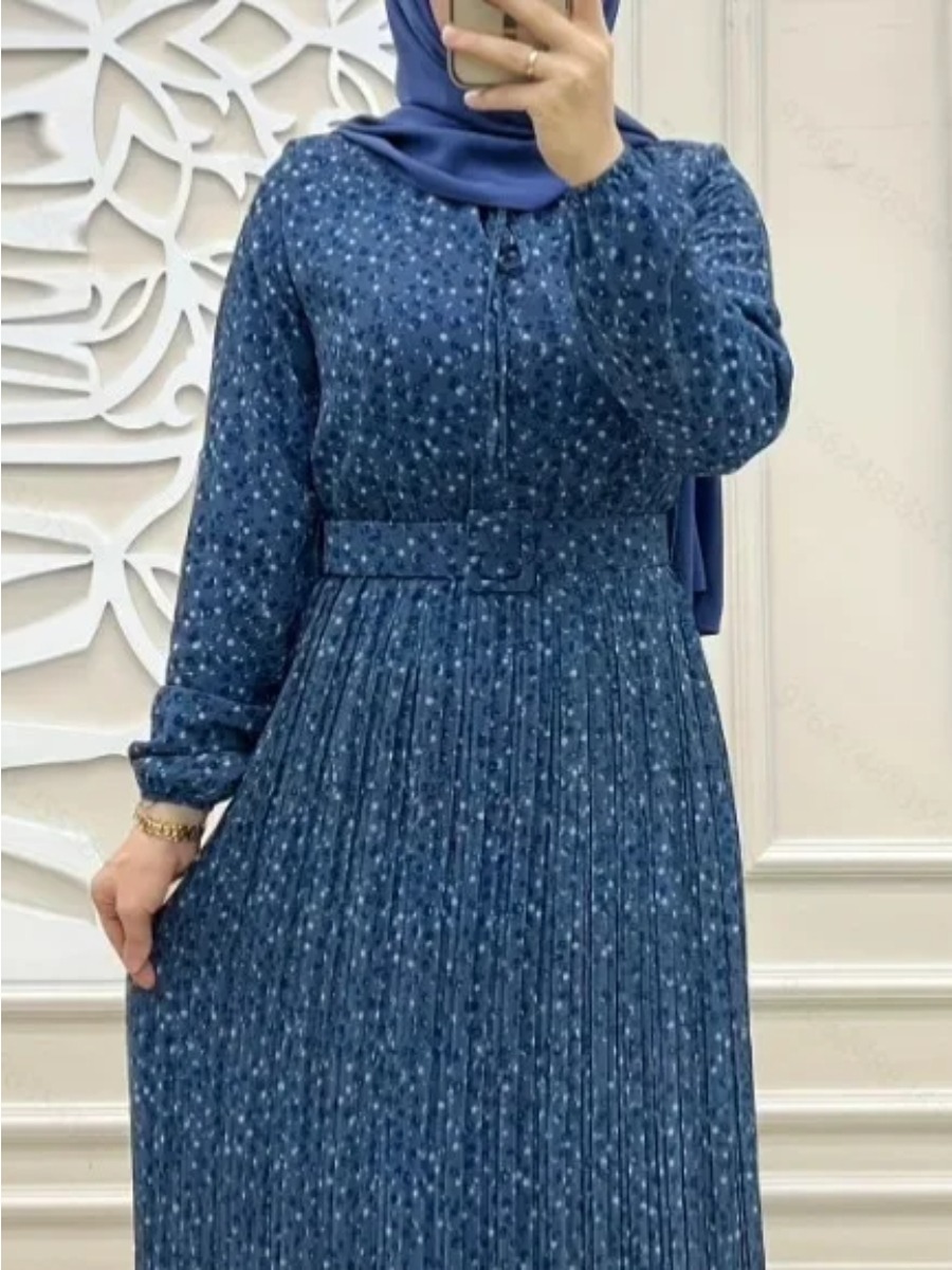 Muslim Print Long Robe Jalabiy - Jalabiya Women Arabic recension och pris