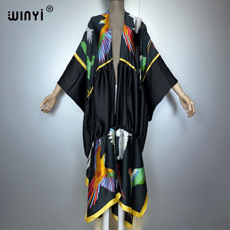 WINYI print boho kimono maxi b - Kaftan Women Boho recension och pris