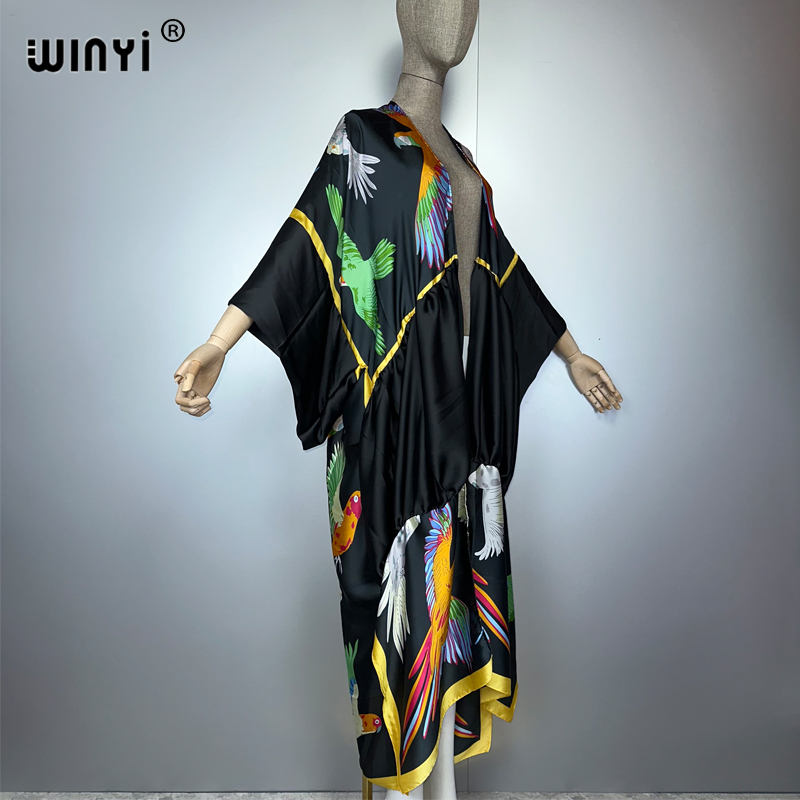 WINYI print boho kimono maxi b - Kaftan Women Boho recension och pris