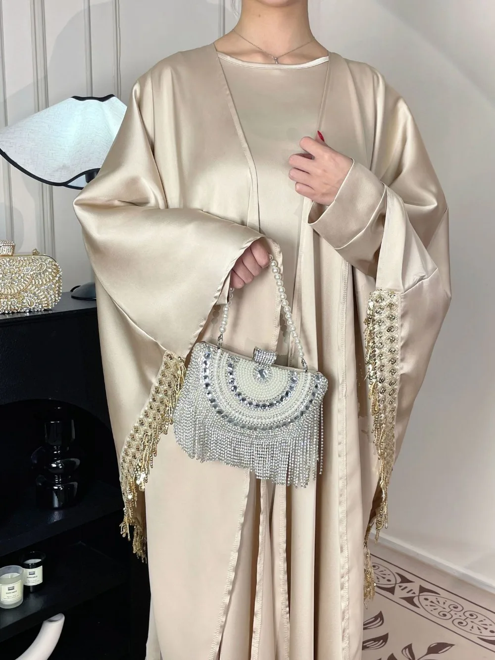 Muslim Women Abaya Dress 2 Pie - Jalabiya Women Arabic recension och pris