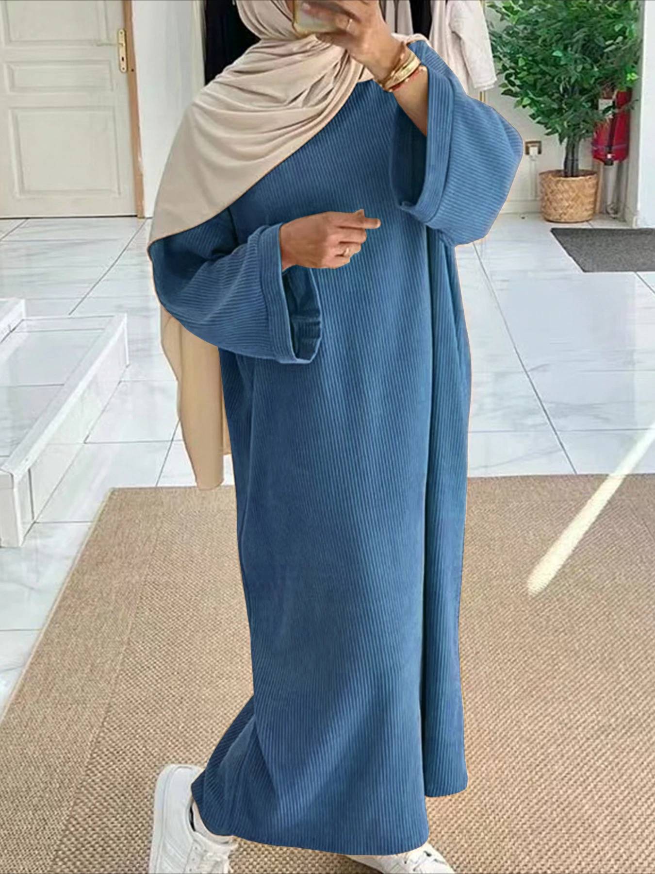 Eid Muslim Women Modest Dresse - Jalabiya Women Arabic recension och pris