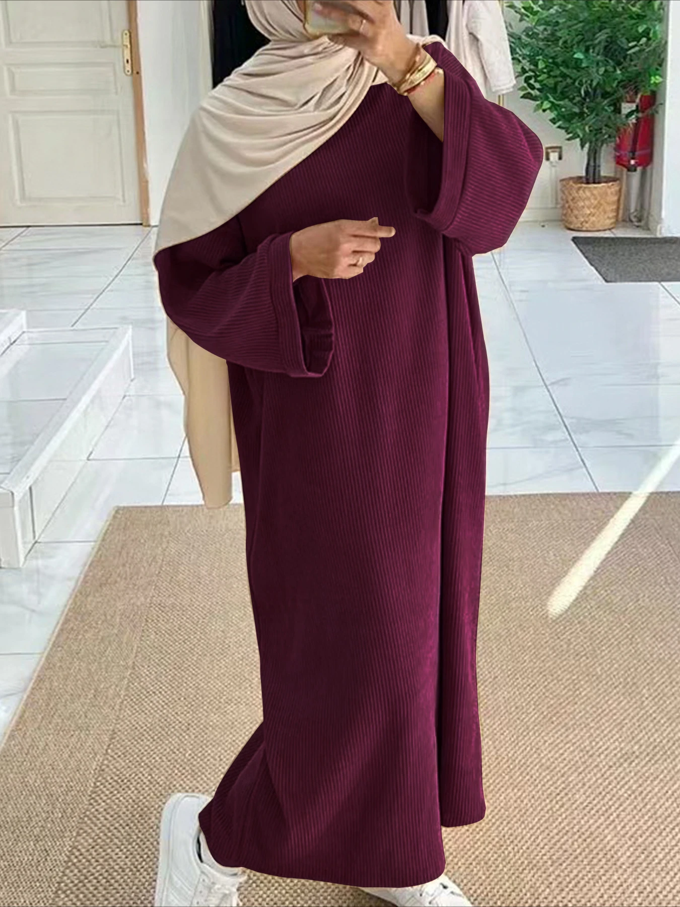 Eid Muslim Women Modest Dresse - Jalabiya Women Arabic recension och pris