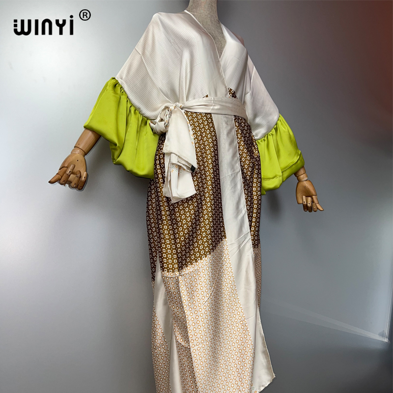 WINYI Summer Kimono Party Dres - Kaftan Women Boho recension och pris